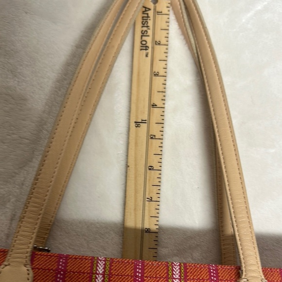 Coach Legacy Red and Cream Striped Tote - Picture 11 of 16